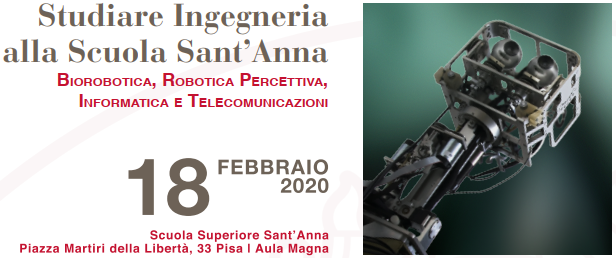 Studiare Ingegneria alla Scuola Sant'Anna - Biorobotica, Robotica  Percettiva, Informatica e Telecomunicazioni | Scuola Superiore Sant'Anna
