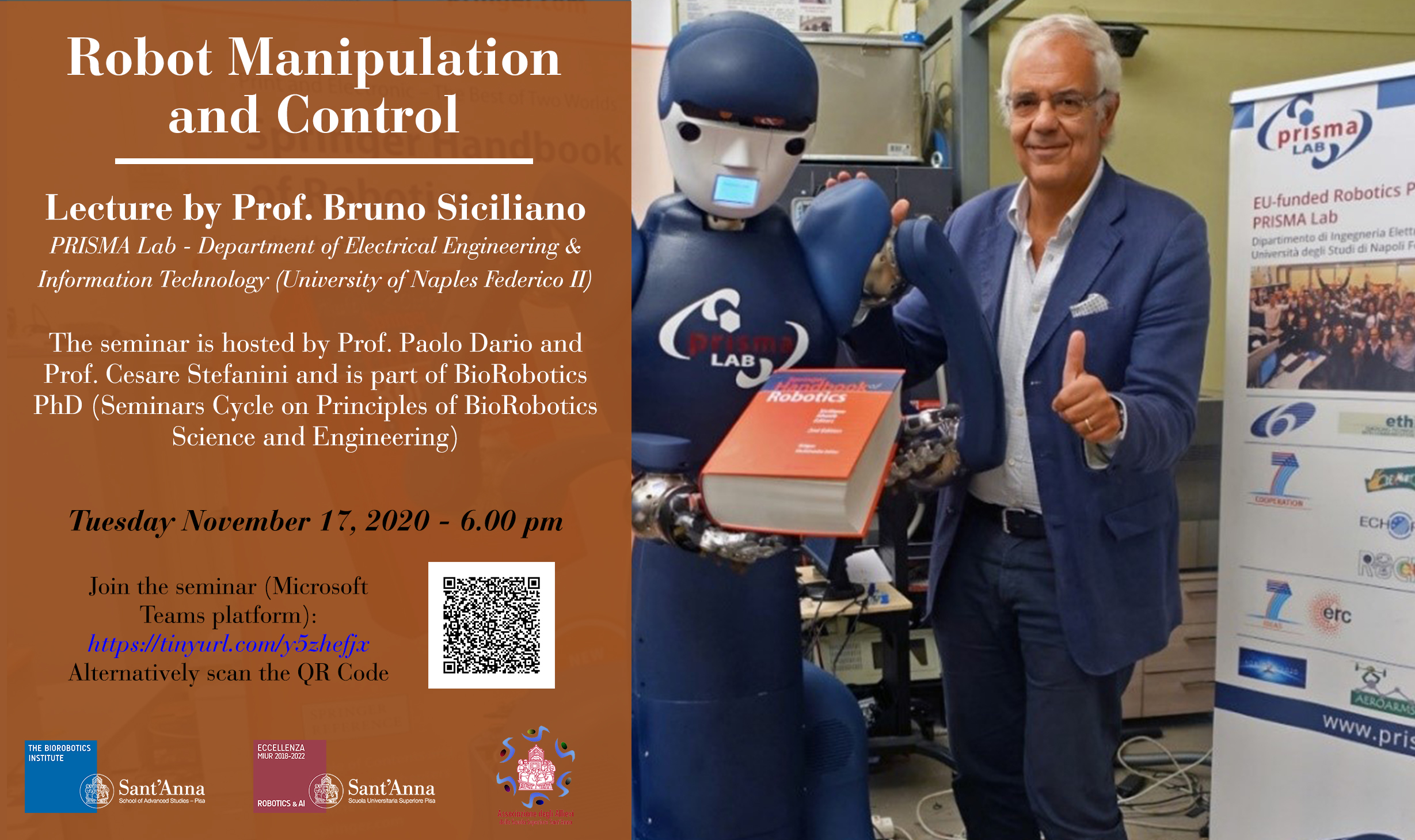 Robot Manipulation and Control | Sant'Anna School of Advanced Studies